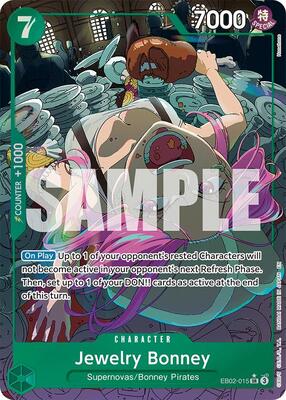 Jewelry Bonney (Alternate Art) card from Extra Booster: Anime 25th Collection