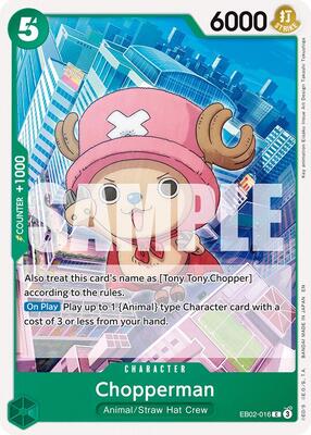 Chopperman card from Extra Booster: Anime 25th Collection
