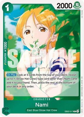 Nami card from Extra Booster: Anime 25th Collection