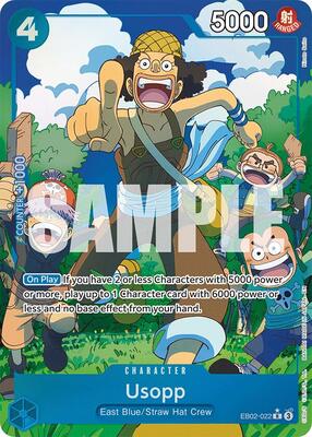 Usopp (Alternate Art) card from Extra Booster: Anime 25th Collection