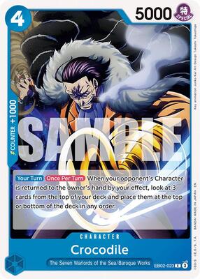 Crocodile card from Extra Booster: Anime 25th Collection