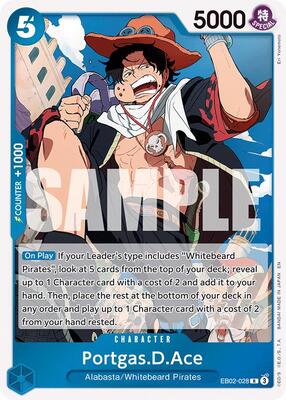 Portgas.D.Ace card from Extra Booster: Anime 25th Collection