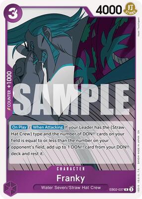 Franky card from Extra Booster: Anime 25th Collection