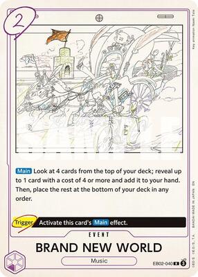BRAND NEW WORLD card from Extra Booster: Anime 25th Collection