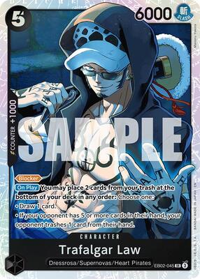 Trafalgar Law card from Extra Booster: Anime 25th Collection