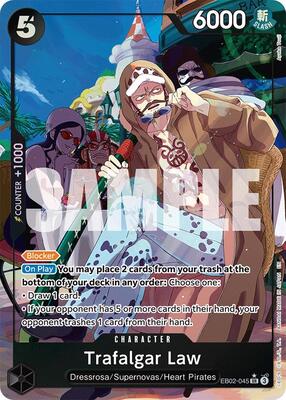 Trafalgar Law (Alternate Art) card from Extra Booster: Anime 25th Collection