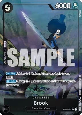 Brook (Alternate Art) card from Extra Booster: Anime 25th Collection