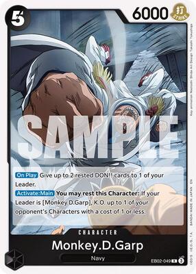 Monkey.D.Garp card from Extra Booster: Anime 25th Collection