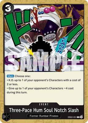 Three-Pace Hum Soul Notch Slash card from Extra Booster: Anime 25th Collection