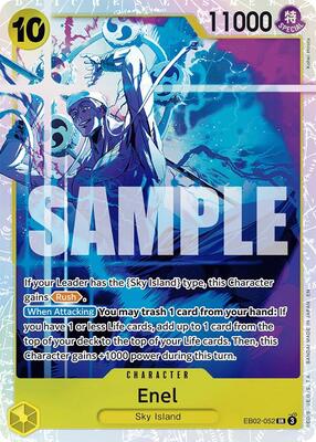 Enel card from Extra Booster: Anime 25th Collection