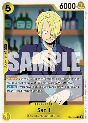 Sanji card from Extra Booster: Anime 25th Collection