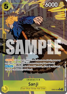 Sanji (Alternate Art) card from Extra Booster: Anime 25th Collection