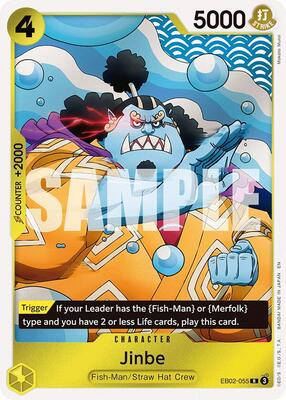 Jinbe card from Extra Booster: Anime 25th Collection