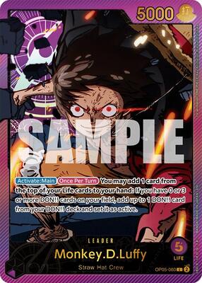 Monkey.D.Luffy (SP) card from Extra Booster: Anime 25th Collection