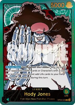 Hody Jones (SP) card from Extra Booster: Anime 25th Collection
