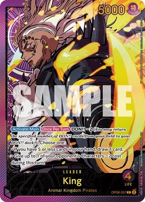 King (SP) card from Extra Booster: Anime 25th Collection