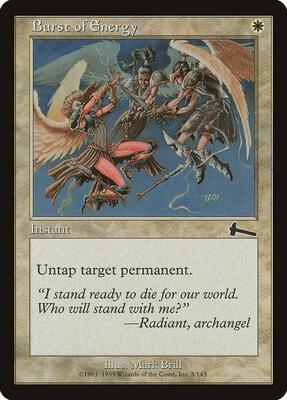 Burst of Energy card from Urza's Legacy