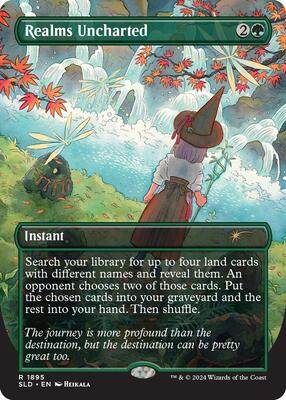 Realms Uncharted card from Secret Lair Drop Series