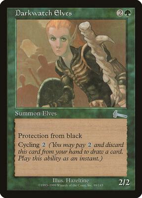 Darkwatch Elves card from Urza's Legacy