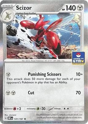 Scizor - 141/197 (Pokemon Gym Promo) card from Miscellaneous Cards & Products