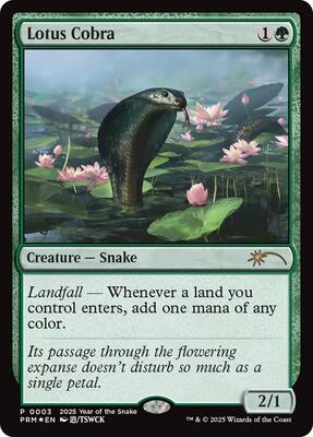 Lotus Cobra (Year of the Snake 2025) card from Standard Showdown Promos