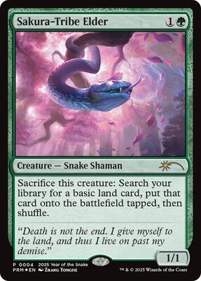 Sakura-Tribe Elder (Year of the Snake 2025) card from Standard Showdown Promos