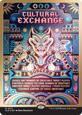 Cultural Exchange (Rainbow Foil) card from Secret Lair Drop Series