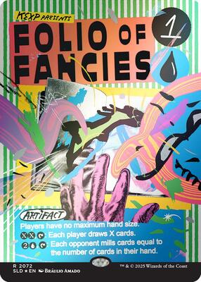 Folio of Fancies (Rainbow Foil) card from Secret Lair Drop Series