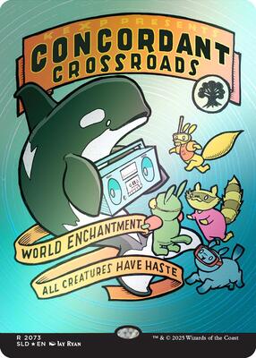 Concordant Crossroads (2073) (Rainbow Foil) card from Secret Lair Drop Series