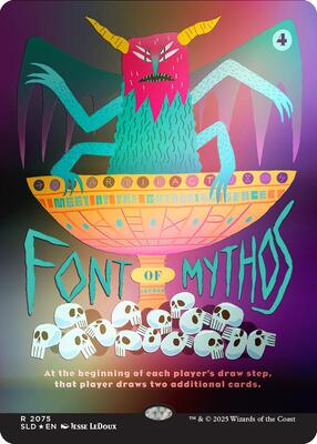 Font of Mythos (Rainbow Foil) card from Secret Lair Drop Series