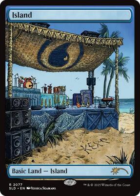 Island (2077) card from Secret Lair Drop Series