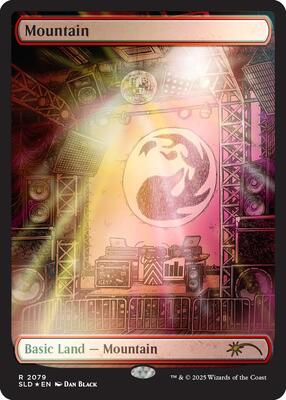 Mountain (2079) (Rainbow Foil) card from Secret Lair Drop Series