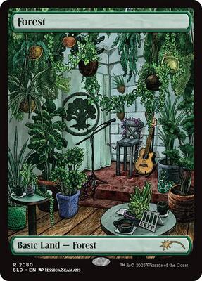 Forest (2080) card from Secret Lair Drop Series