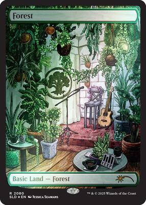 Forest (2080) (Rainbow Foil) card from Secret Lair Drop Series