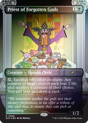 Priest of Forgotten Gods (Rainbow Foil) card from Secret Lair Drop Series
