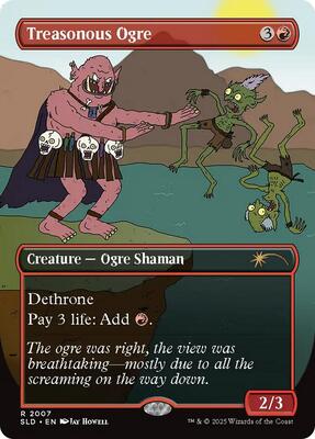 Treasonous Ogre card from Secret Lair Drop Series