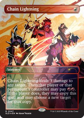 Chain Lightning (2047) (Rainbow Foil) card from Secret Lair Drop Series
