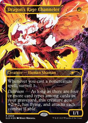 Dragon's Rage Channeler (2053) (Raised Foil) card from Secret Lair Drop Series