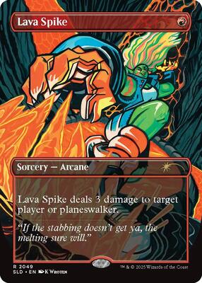 Lava Spike (2049) card from Secret Lair Drop Series
