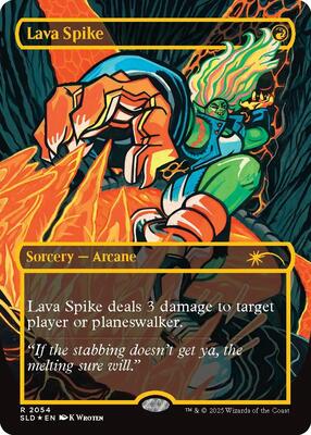 Lava Spike (2054) (Raised Foil) card from Secret Lair Drop Series