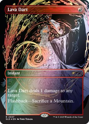 Lava Dart (Rainbow Foil) card from Secret Lair Drop Series