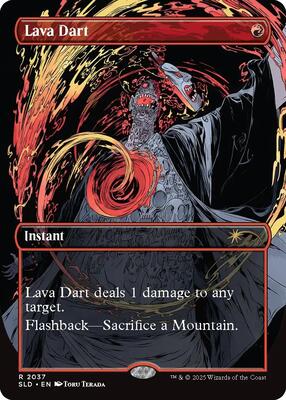 Lava Dart card from Secret Lair Drop Series