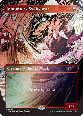 Monastery Swiftspear (2038) (Rainbow Foil) card from Secret Lair Drop Series