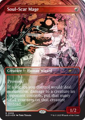 Soul-Scar Mage (2039) (Rainbow Foil) card from Secret Lair Drop Series