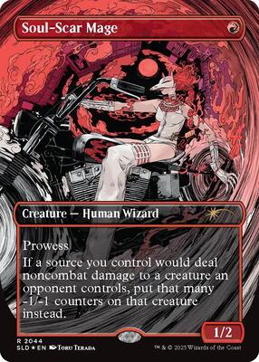 Soul-Scar Mage (2044) (Raised Foil) card from Secret Lair Drop Series