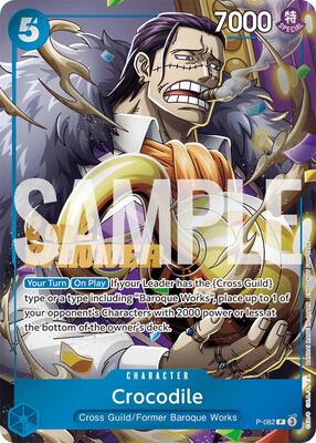Crocodile (Store 2-on-2 Battle 2025 Winner) card from One Piece Promotion Cards