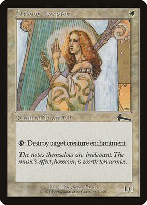 Devout Harpist card from Urza's Legacy