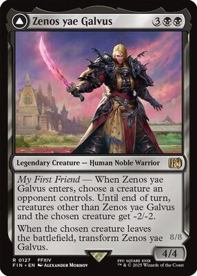 Zenos yae Galvus card from FINAL FANTASY