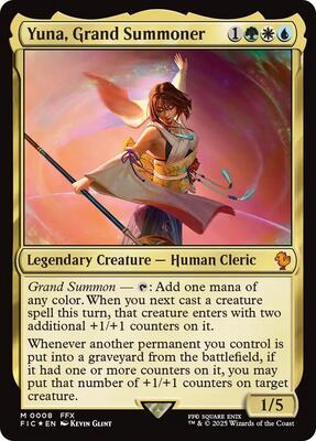 Yuna, Grand Summoner card from Commander: FINAL FANTASY