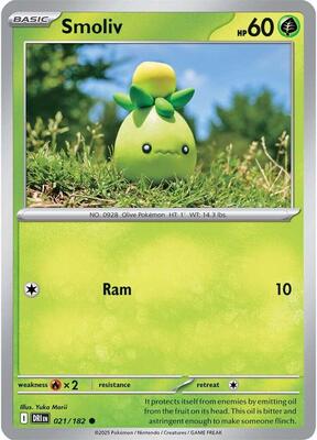 Smoliv card from SV10: Destined Rivals